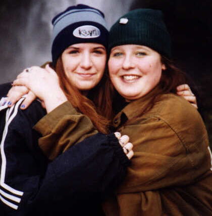 Me & Sam in '98, when she came out here to visit