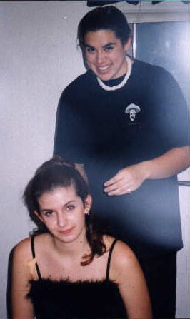Bird doing my hair before the (hed)p.e./System Of A Down show I went to(instead of snowball)