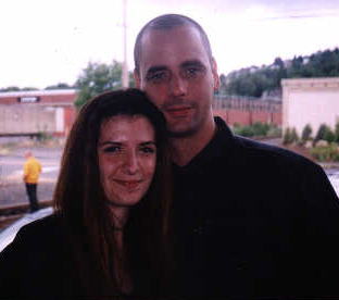 Me & Mike(bassist)...god I look like a dork...haha