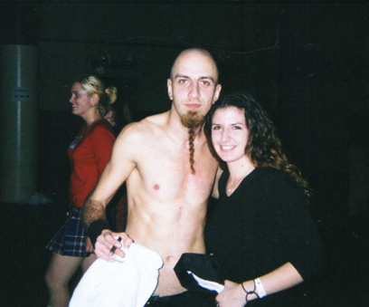 Me and the EVER SO LOVELY bassist for System Of A Down....Shavo..YAY!!