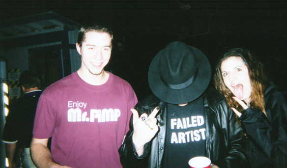 Jake, Corey the frontman for Slipknot, and myself--being evil...
