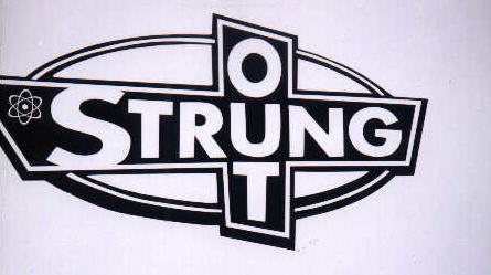 Strung Out logo from the side of their equipment trailor.